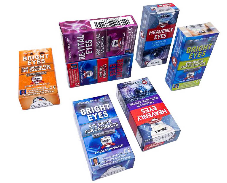 The Ethos Eyes range of eye drops and supplements