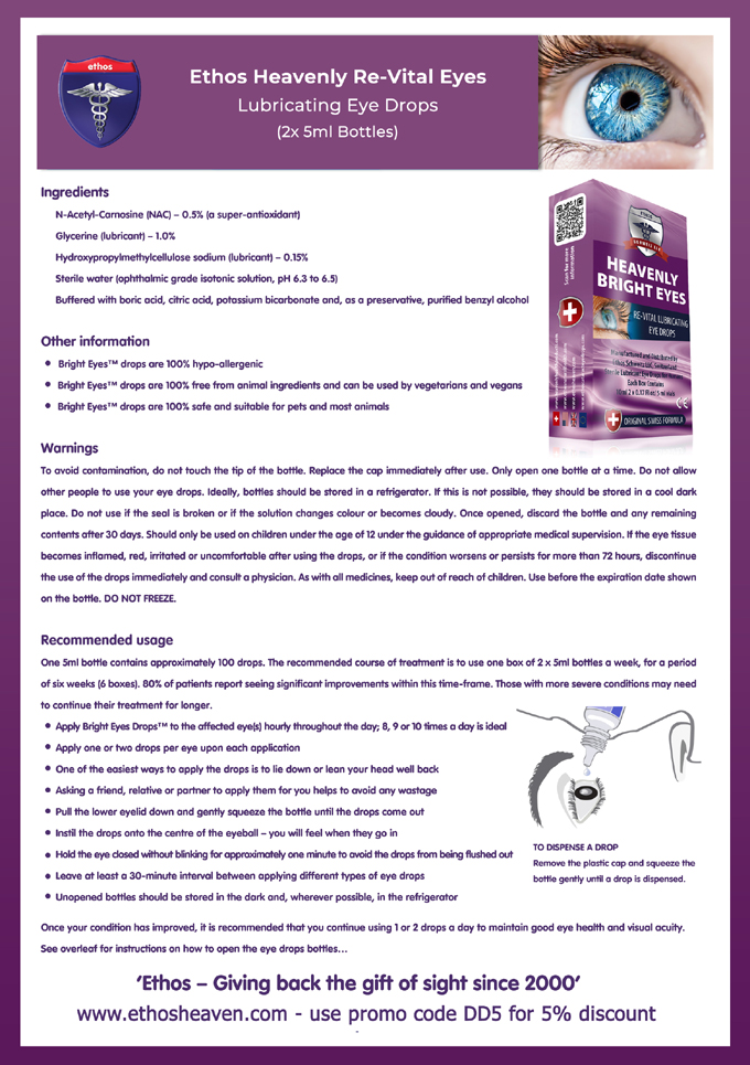 Specification sheet page 1